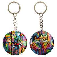 جاکلیدی خندالو مدل نقاشی انتزاعی کد 53135317 مجموعه 2 عددی