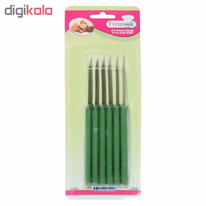 کارد میوه خوری مدل OKYANUS کد CK-025 مجموعه 6 عددی