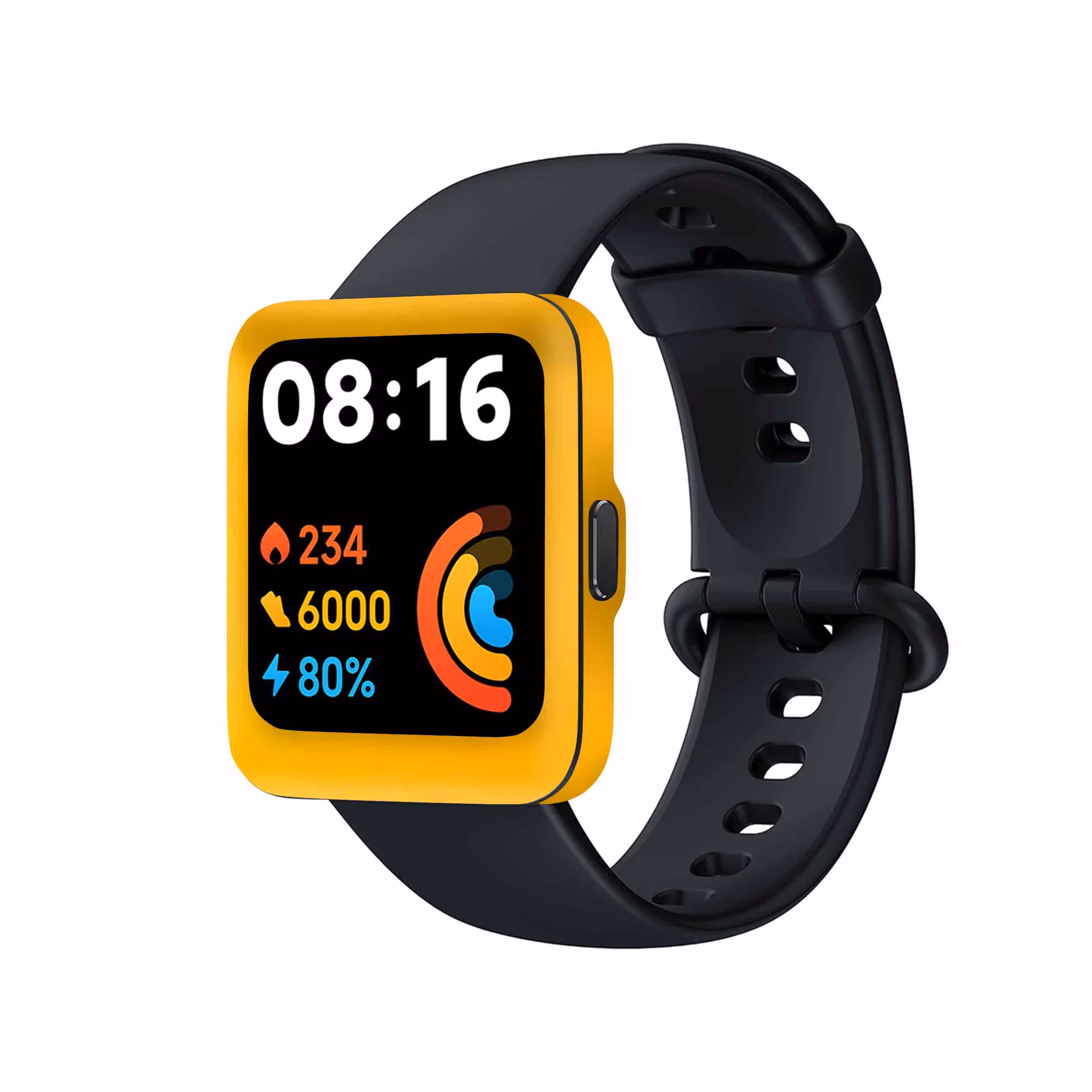 برچسب ماهوت طرح Matte-Deep-Mustard مناسب برای ساعت هوشمند شیائومی Redmi Watch 2 Lite