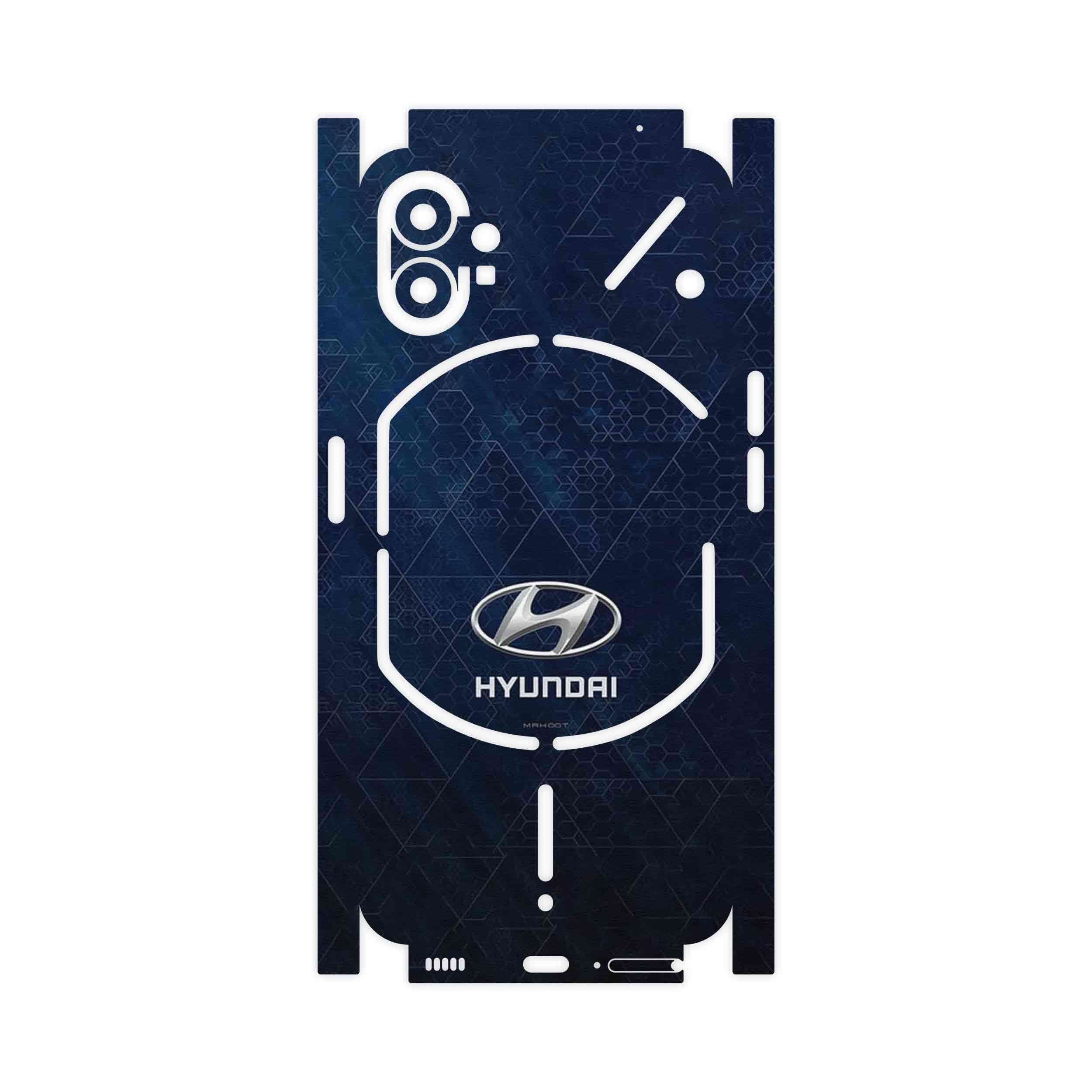 برچسب پوششی ماهوت مدل Hyundai_Logo-FullSkin مناسب برای گوشی موبایل ناتینگ Phone 1