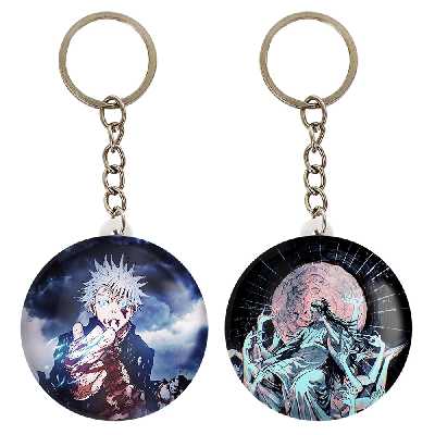 جاکلیدی خندالو مدل گوجو ساتورو انیمه جوجوتسو کایزن کد 1107311075 مجموعه 2 عددی