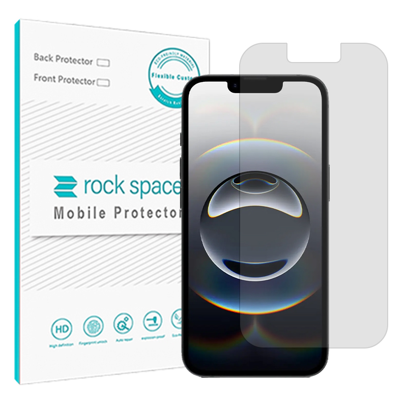 گلس اپل iPhone 16e مدل نانو هیدروژل شفاف برند راک اسپیس کد S