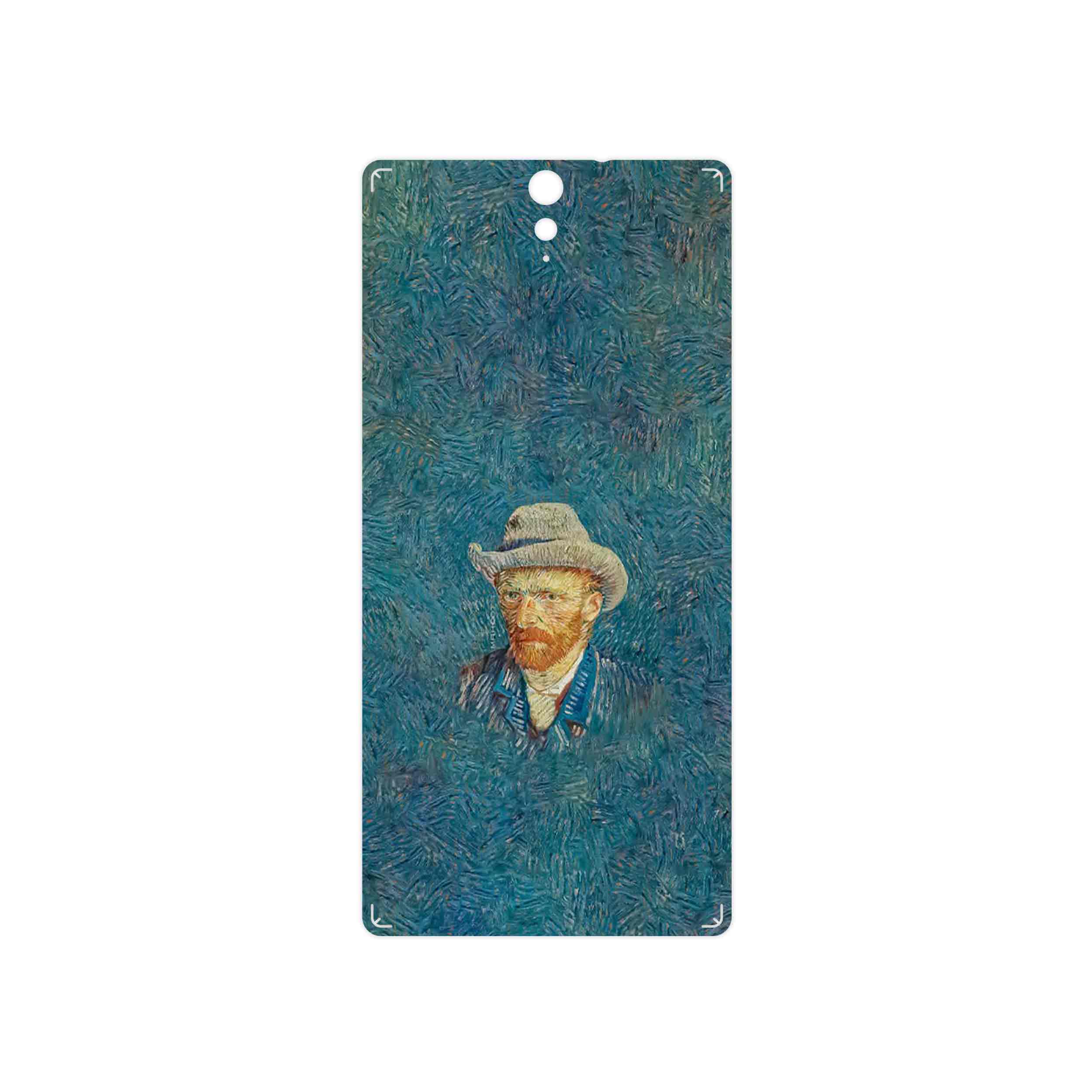 برچسب پوششی ماهوت مدل Self portrait with a gray felt hat مناسب برای گوشی موبایل سونی Xperia C5