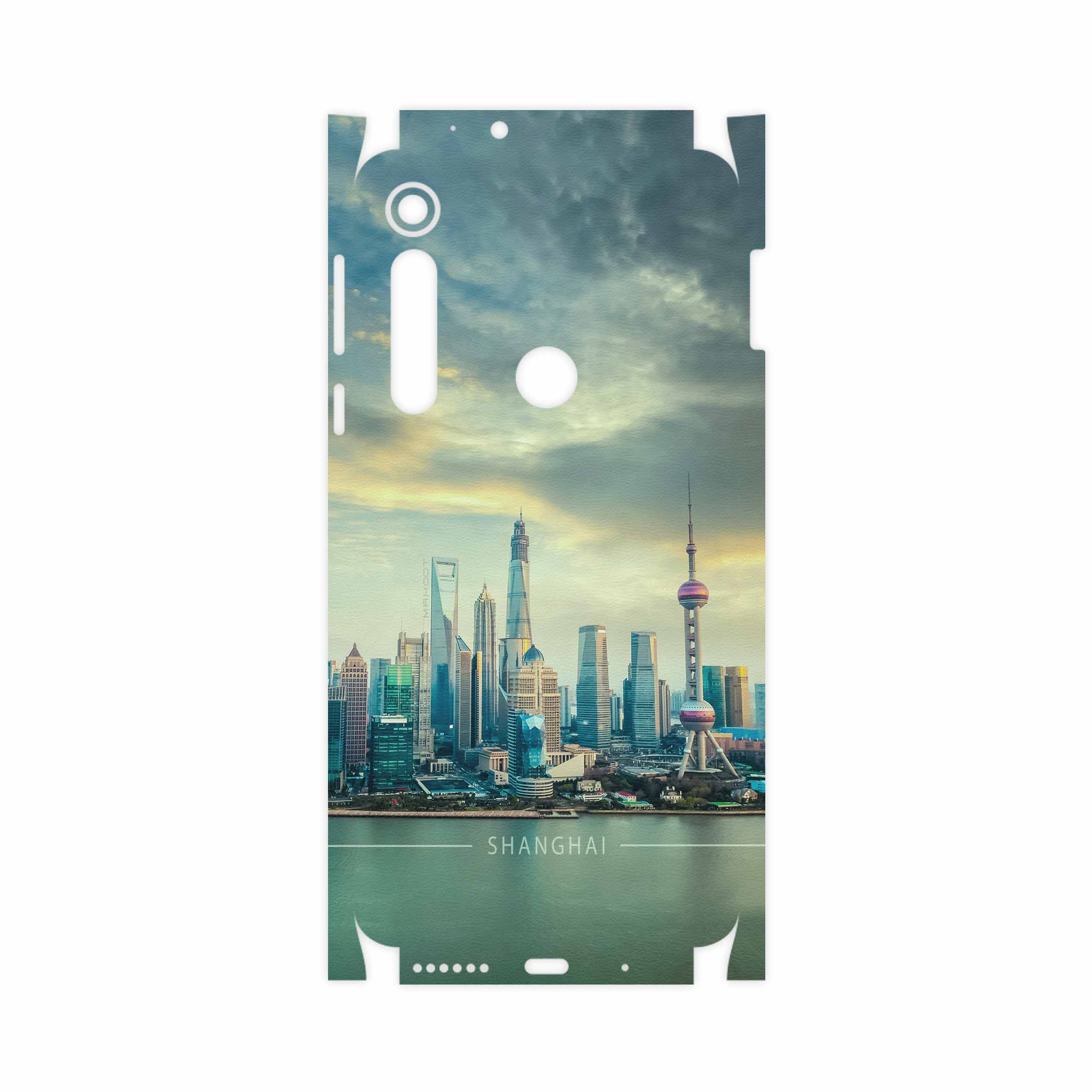 برچسب پوششی ماهوت مدل Shanghai City-FullSkin مناسب برای گوشی موبایل موتورولا One Macro