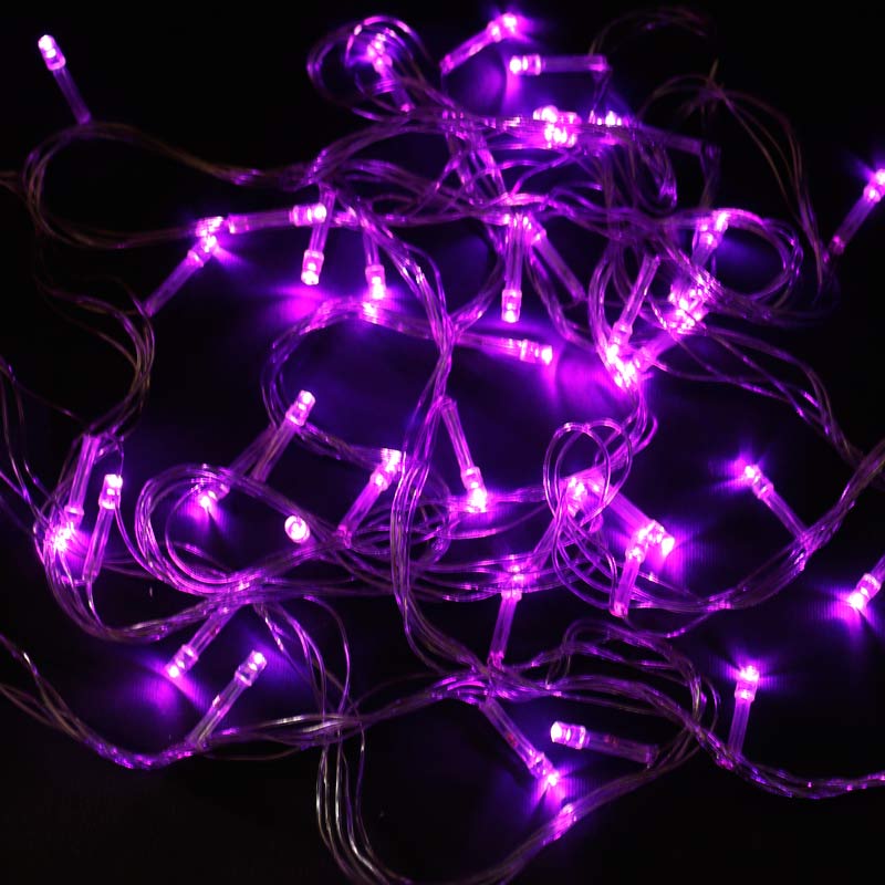 ریسه 100 لامپ سوزنی بنفش 8 متری