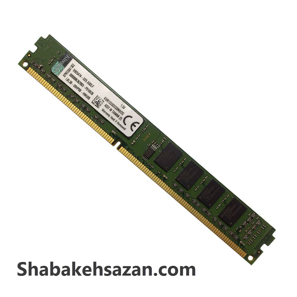 رم کامپیوتر کینگستون مدل DDR3 1333MHz 10600 240Pin DIMM ظرفیت 2 گیگابایت
