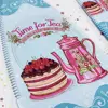 ست کارد و کفگیر سرو کیک انگلیش هوم طرح Time for tea کد 06