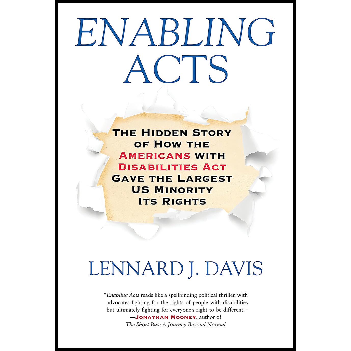 کتاب Enabling Acts اثر Lennard J. Davis انتشارات Beacon Press