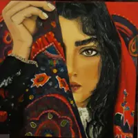تابلو نقاشی اکریلیک طرح دختر مدل Ma005