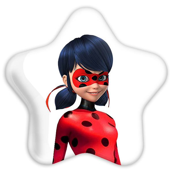 پیکسل خندالو طرح دختر کفشدوزکی مدل ستاره ای کد 3538