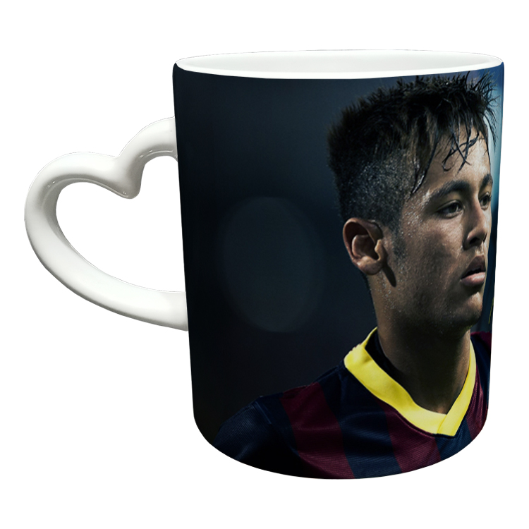 ماگ مدل دسته قلبی طرح نیمار کد 66