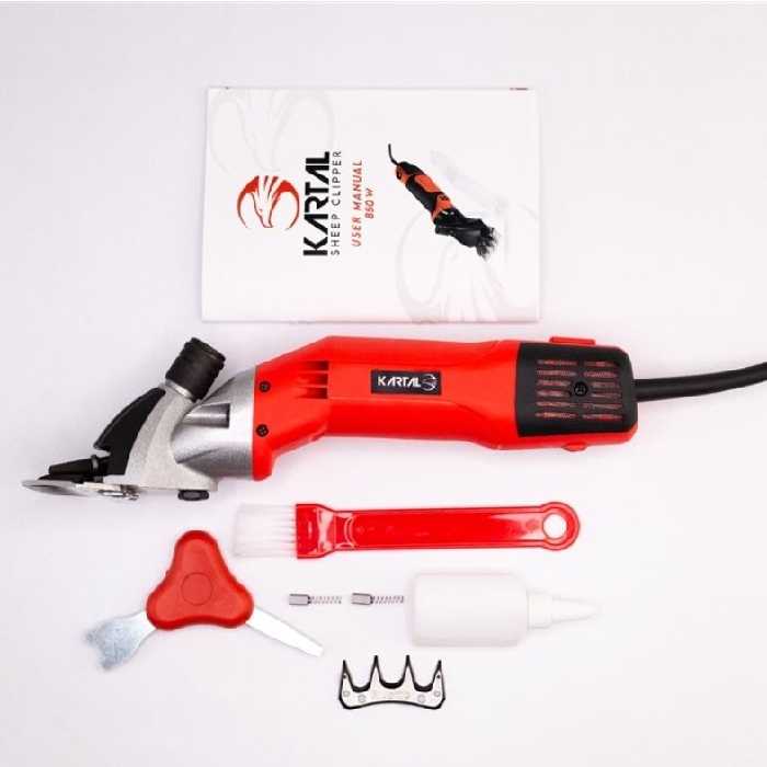 پشمچین گوسفندی برقی مناسب پشم کثیف و خاک آلود پشمچین کارتال ترکیه 850 وات 