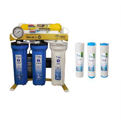 دستگاه تصفیه  آب اس اس وی مدل GoldenBlue  X600 به همراه فیلتر تصفیه آب بسته 3 عددی