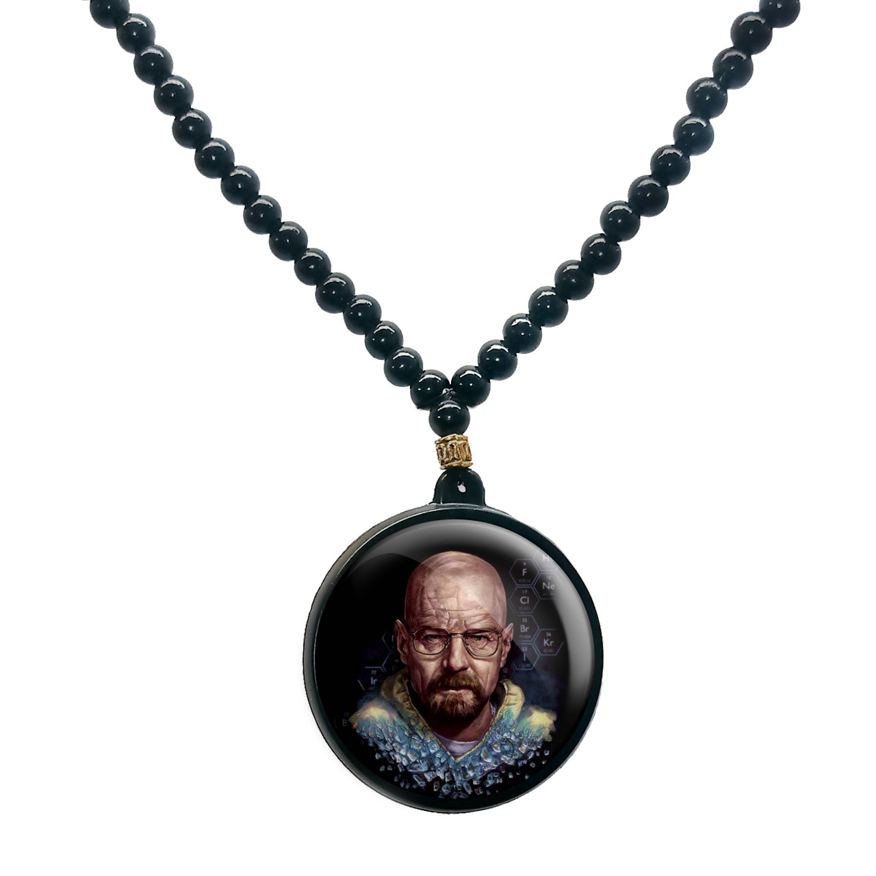 گردنبند پرمانه طرح بریکینگ بد کد pmd.2456 مدل دو طرفه