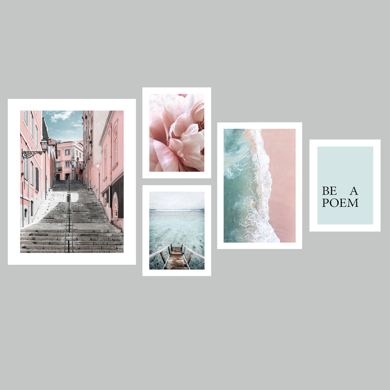 تابلو مدل دریا کد 103 مجموعه 5 عددی | دنیای قاب