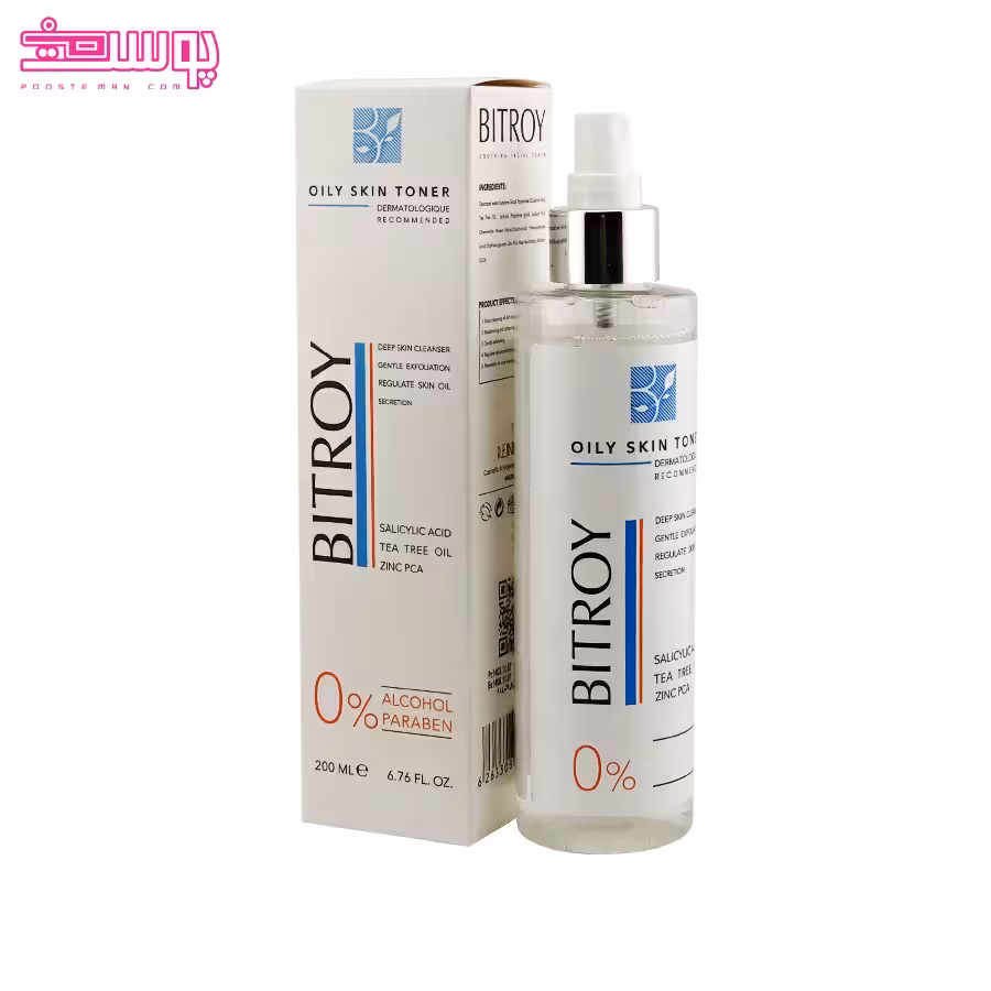 تونر پاک‌ کننده پوست چرب بیتروی حجم 200ml