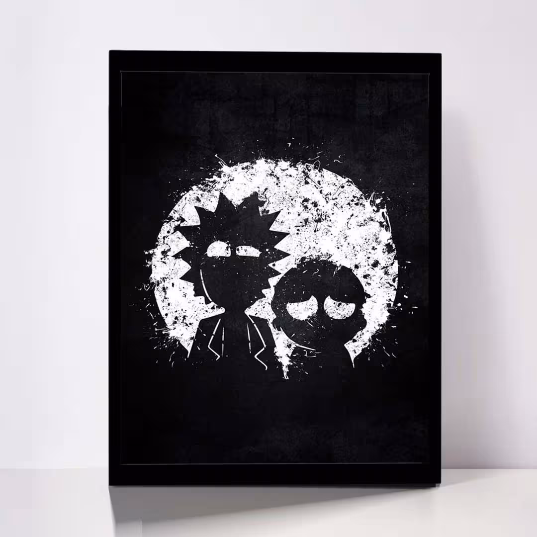 تابلو مدل Rick &amp; Morty کد F-1066