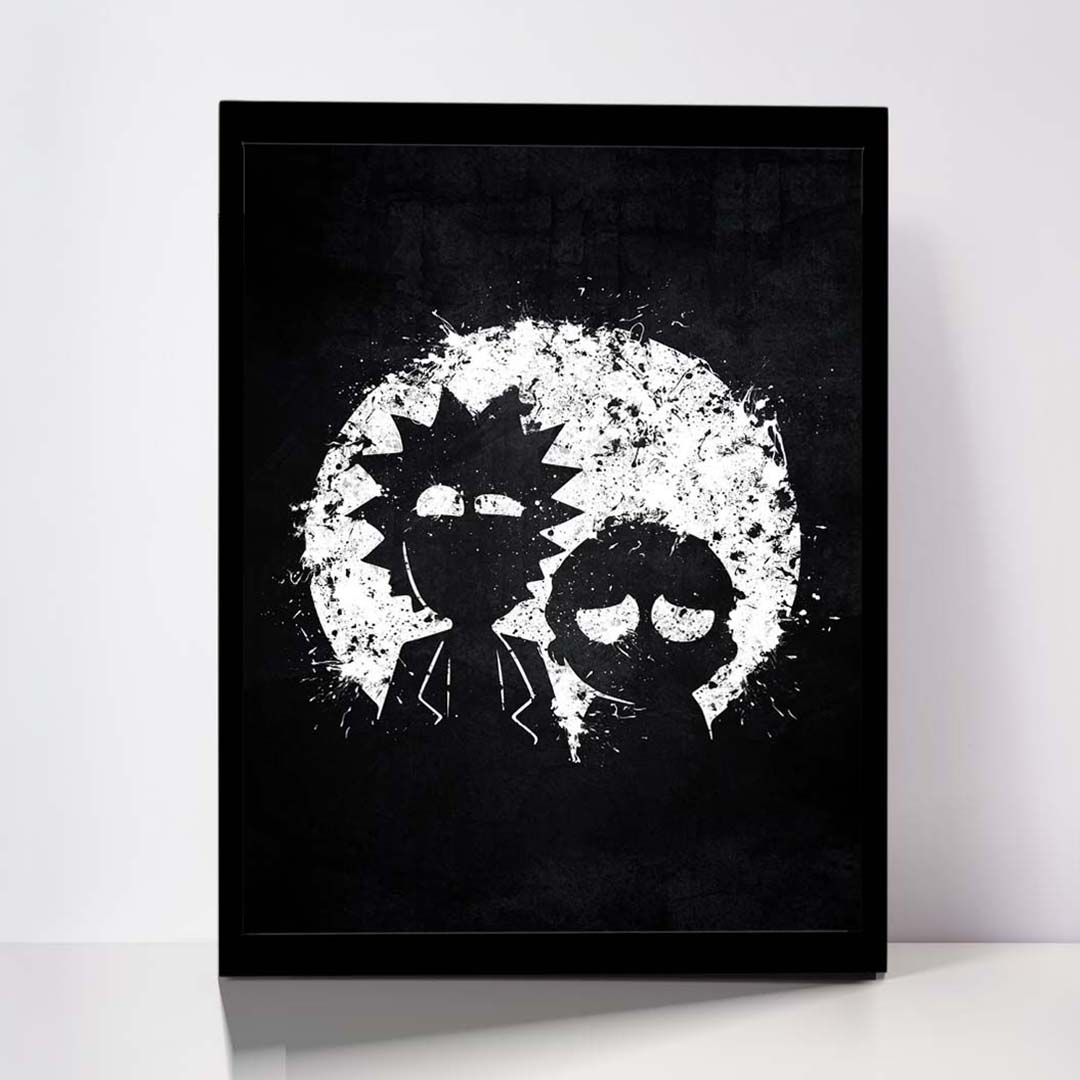 تابلو مدل Rick &amp; Morty کد F-1066