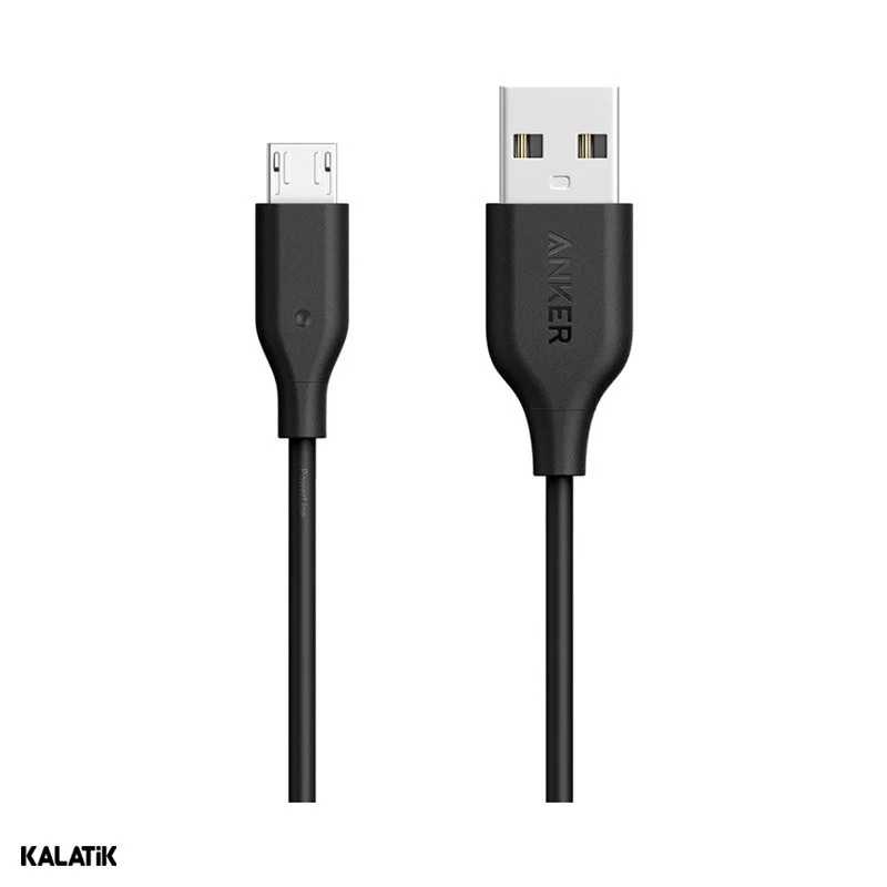 کابل تبدیل USB Type-A به Micro USB انکر مدل A8132 PowerLine به طول 90 سانتی متر