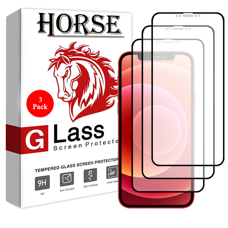 محافظ صفحه نمایش سرامیکی هورس مدل CMT مناسب برای گوشی موبایل اپل iPhone 12 mini بسته سه عددی | کالا برتری