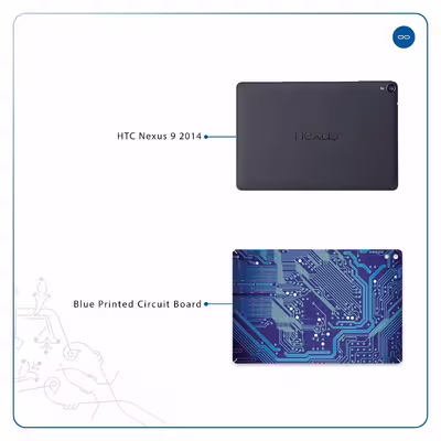 برچسب پوششی ماهوت مدل Blue Printed Circuit Board مناسب برای تبلت اچ تی سی Nexus 9 2014