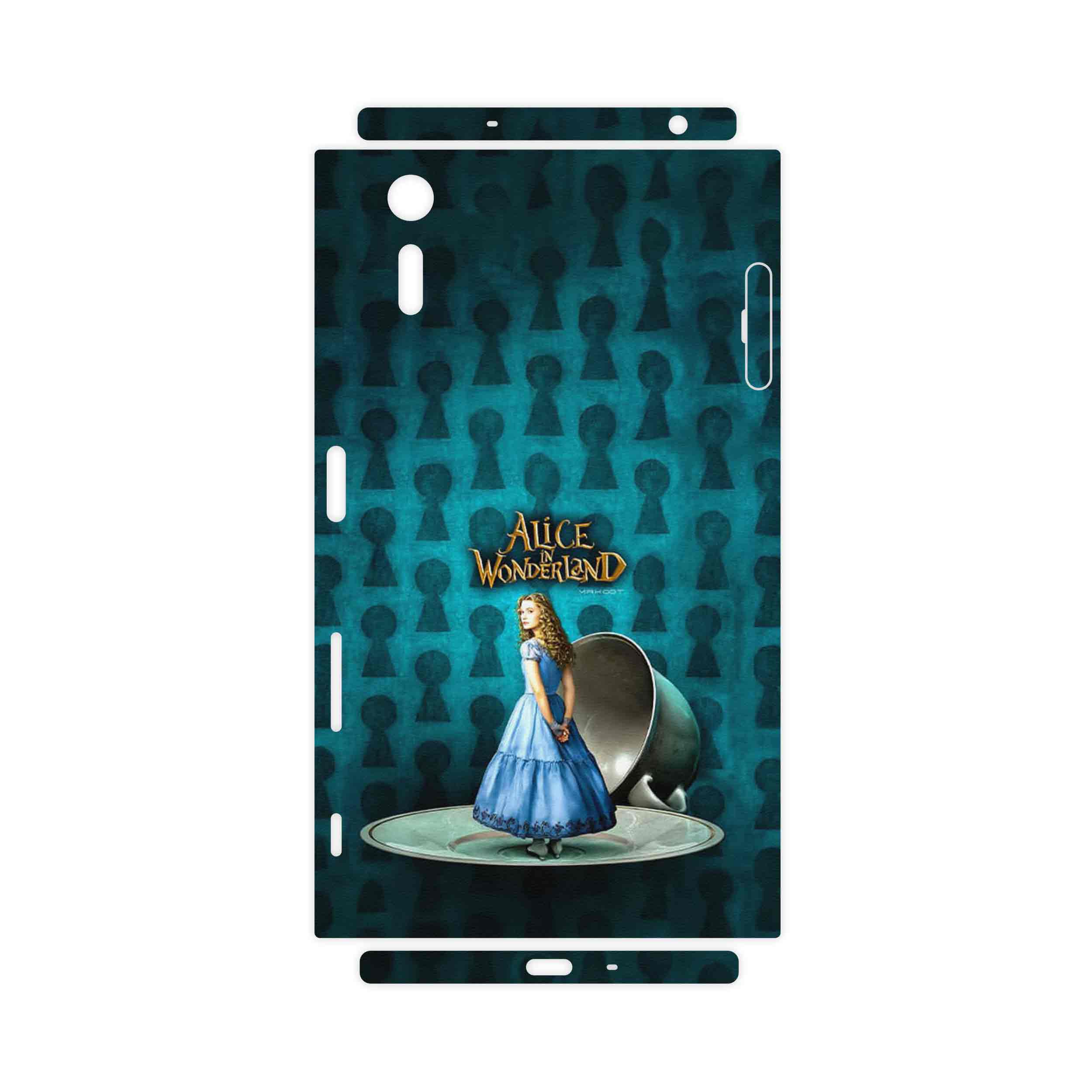 برچسب پوششی ماهوت مدل Alice in Wonderland-FullSkin مناسب برای گوشی موبایل سونی Xperia XZ