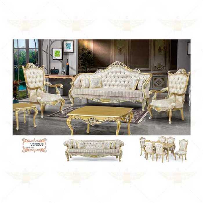مبل سلطنتی 7 نفره ونوس