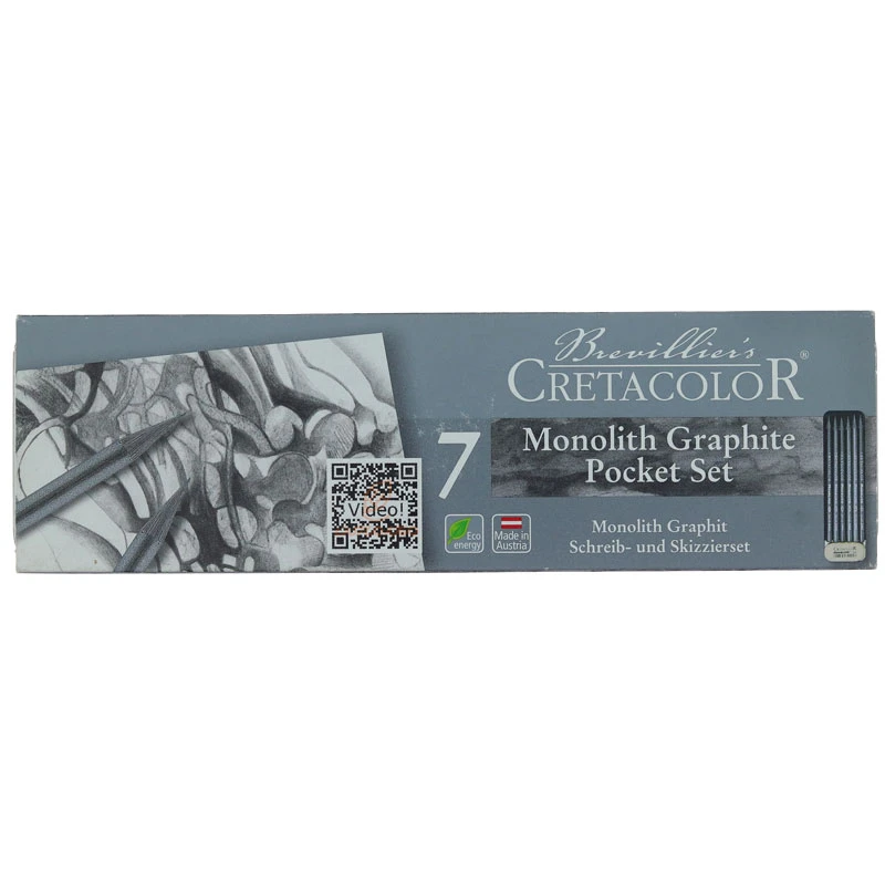 ست شمش گرافیت مشکی 7 تکه کد 20426 کرتاکالر CRETACOLOR