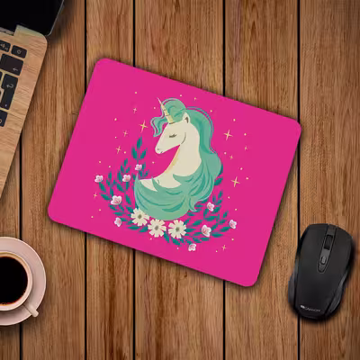 ماوس پد طرح اسب تک شاخ کد P100184