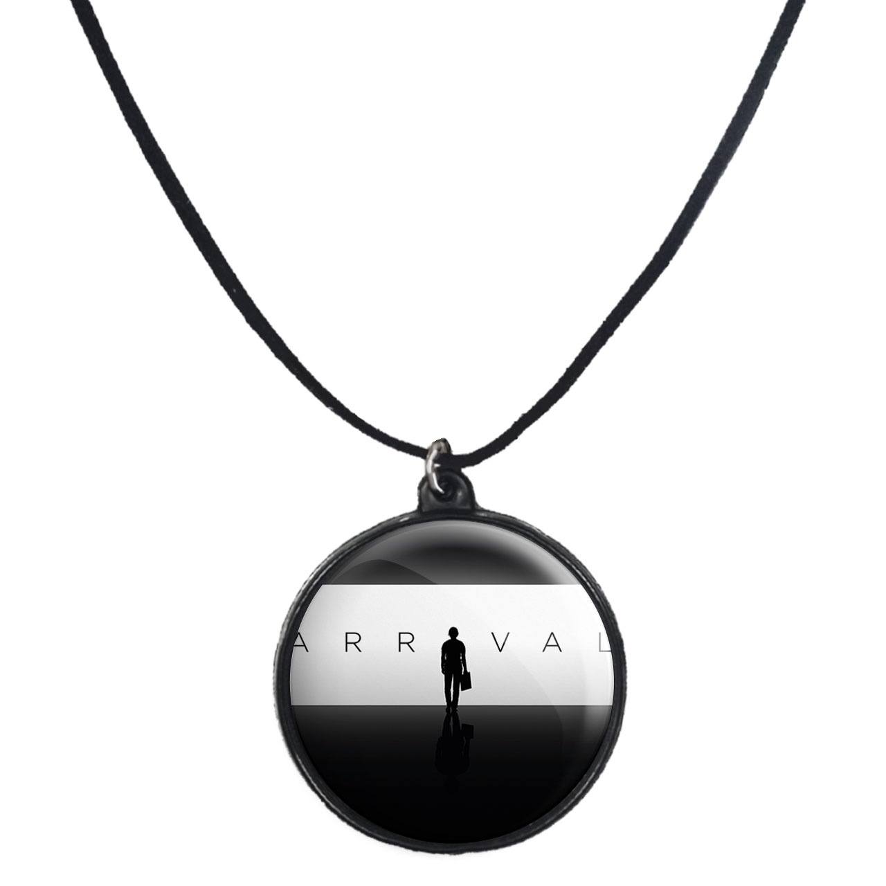 گردنبند پرمانه طرح Arrival کد pmb.22756 مدل دو طرفه