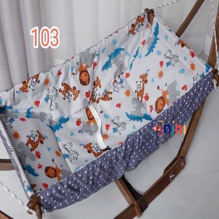 گهواره سنتی چوبی تاشو جنس خوب طرح جدید danini