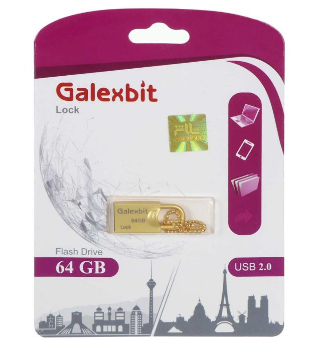 فلش مموری گلکس بیت مدل Lock USB 2.0 ظرفیت 64 گیگابایت
