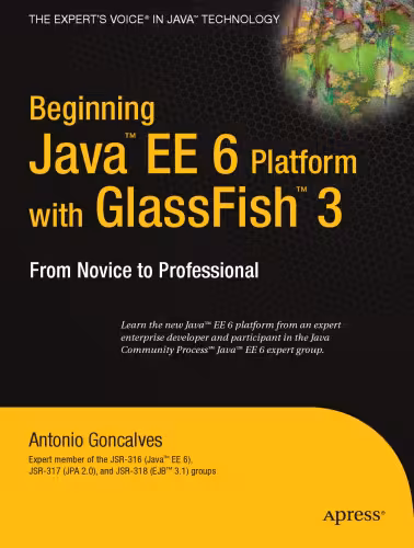 خرید و دانلود نسخه کامل کتاب Beginning Java™ EE 6 Platform with GlassFish™ 3: From Novice to Professional