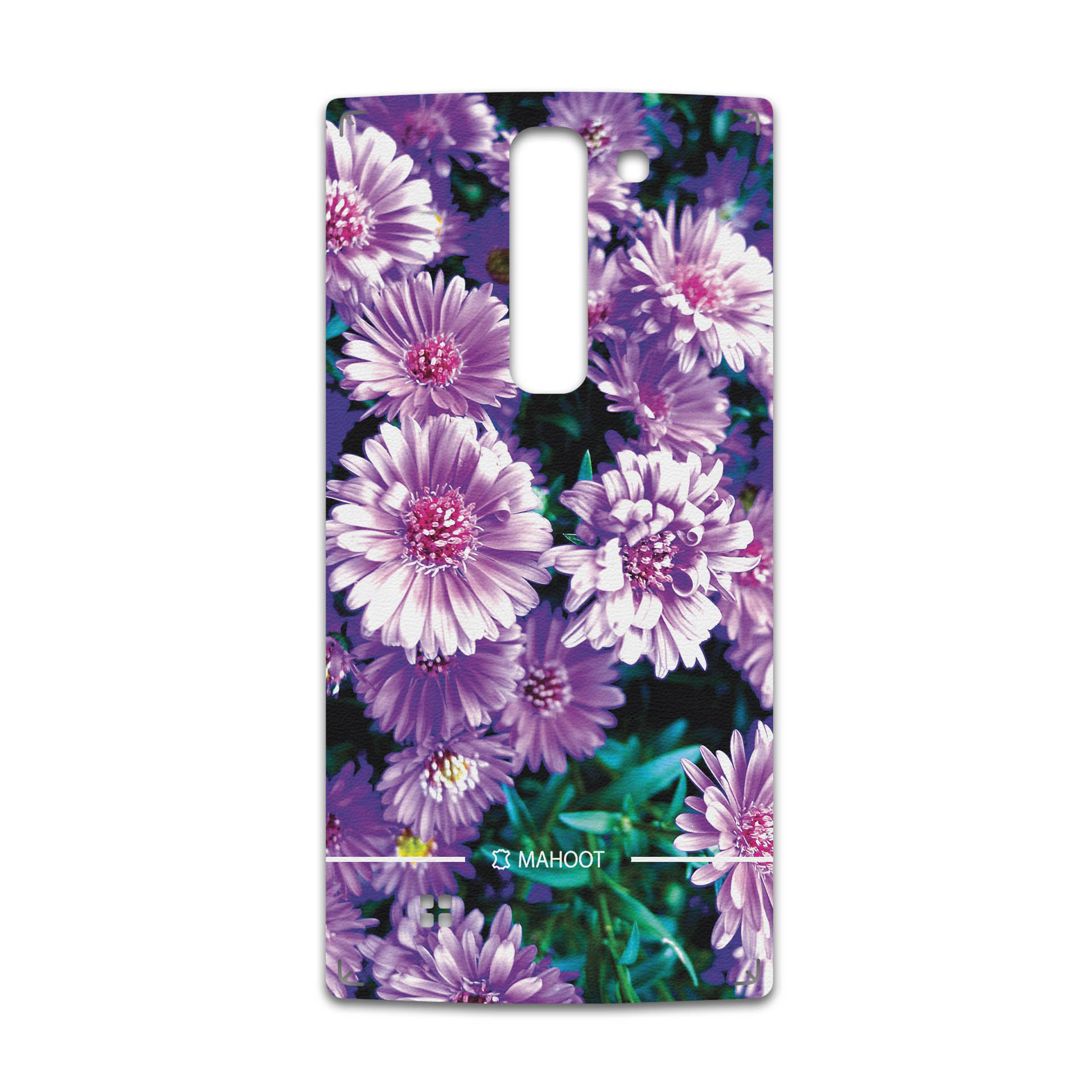 برچسب پوششی ماهوت مدل Purple-Flower مناسب برای گوشی موبایل ال جی Magna