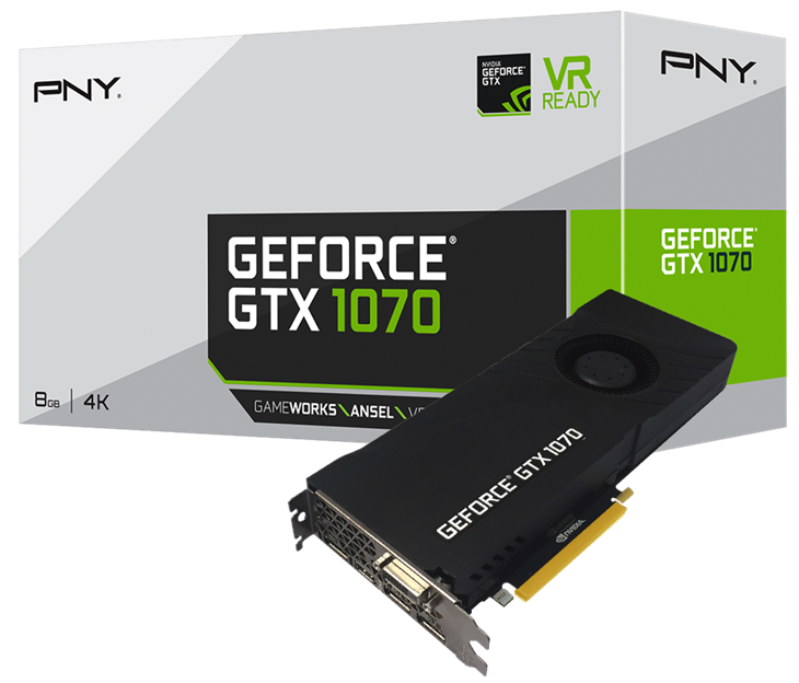 کارت گرافیک پی ان وای مدل VCGGTX10708PB GTX 1070  با حافظه 8 گیگابایت