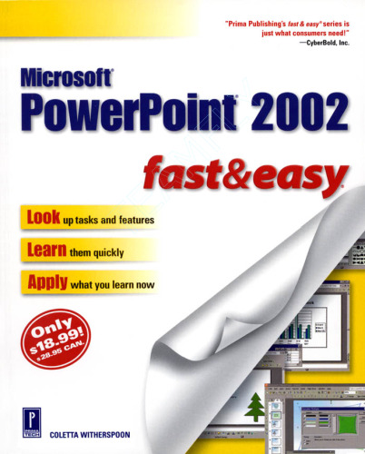 خرید و دانلود نسخه کامل کتاب Microsoft PowerPoint 2002 fast & easy