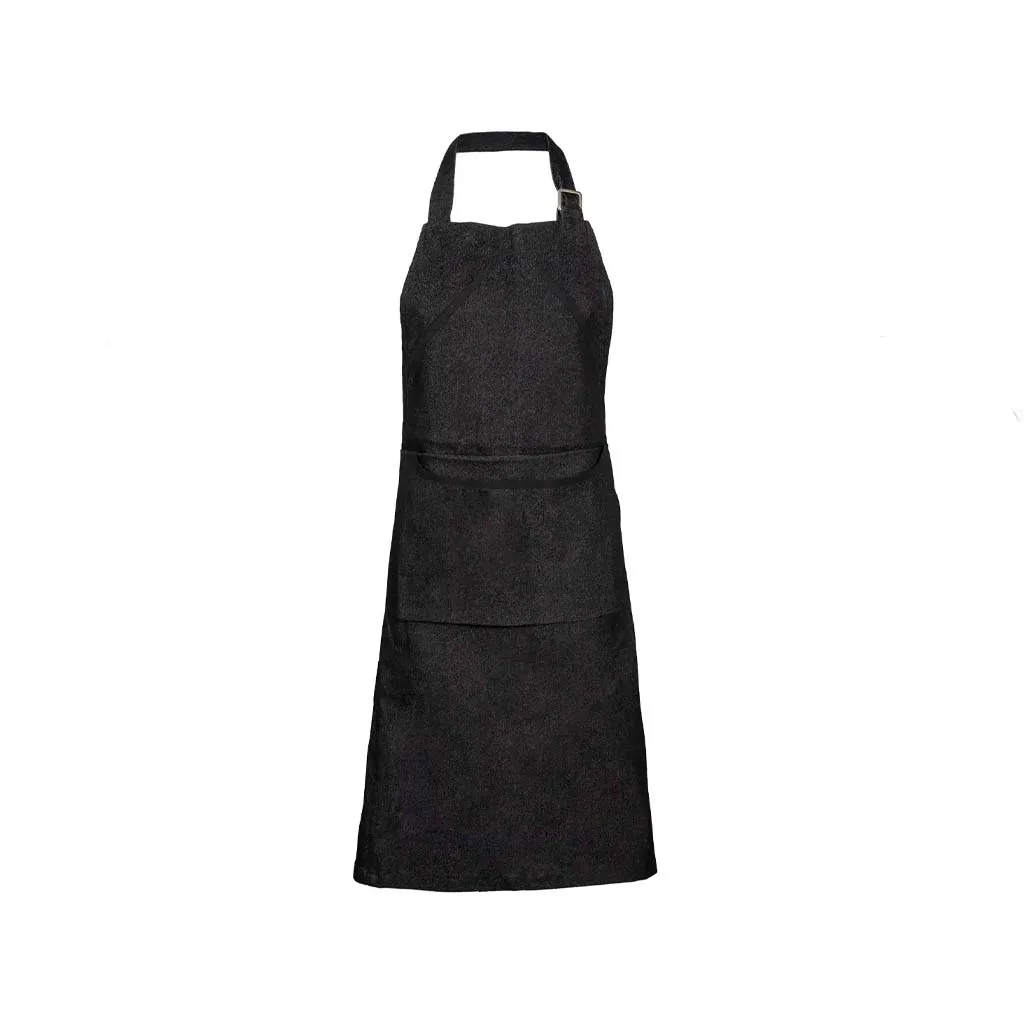 پیشبند جین مشکی با نوار مشکی SS-UNIFORM