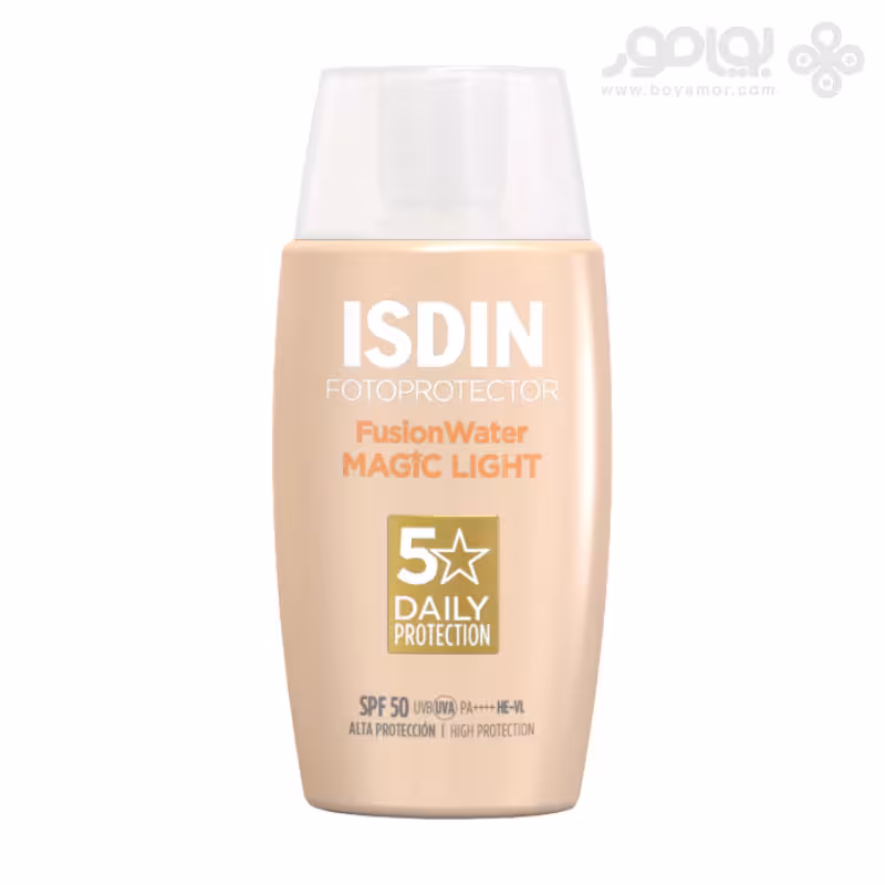 ضد آفتاب رنگی ایزدین مدل FUSION WATER MAGIC حاوی SPF50 رنگ روشن