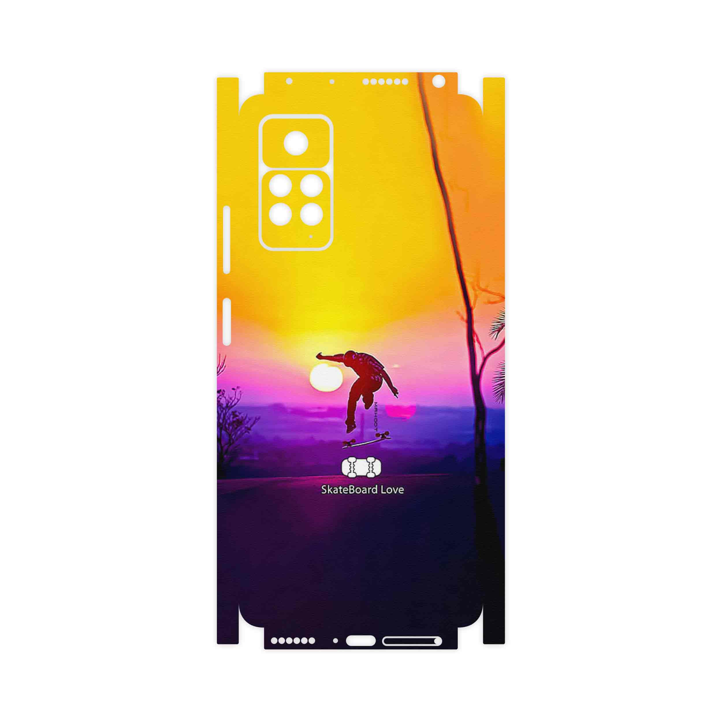 برچسب پوششی ماهوت مدل Skateboard-FullSkin مناسب برای گوشی موبایل شیائومی Redmi Note 11 Pro