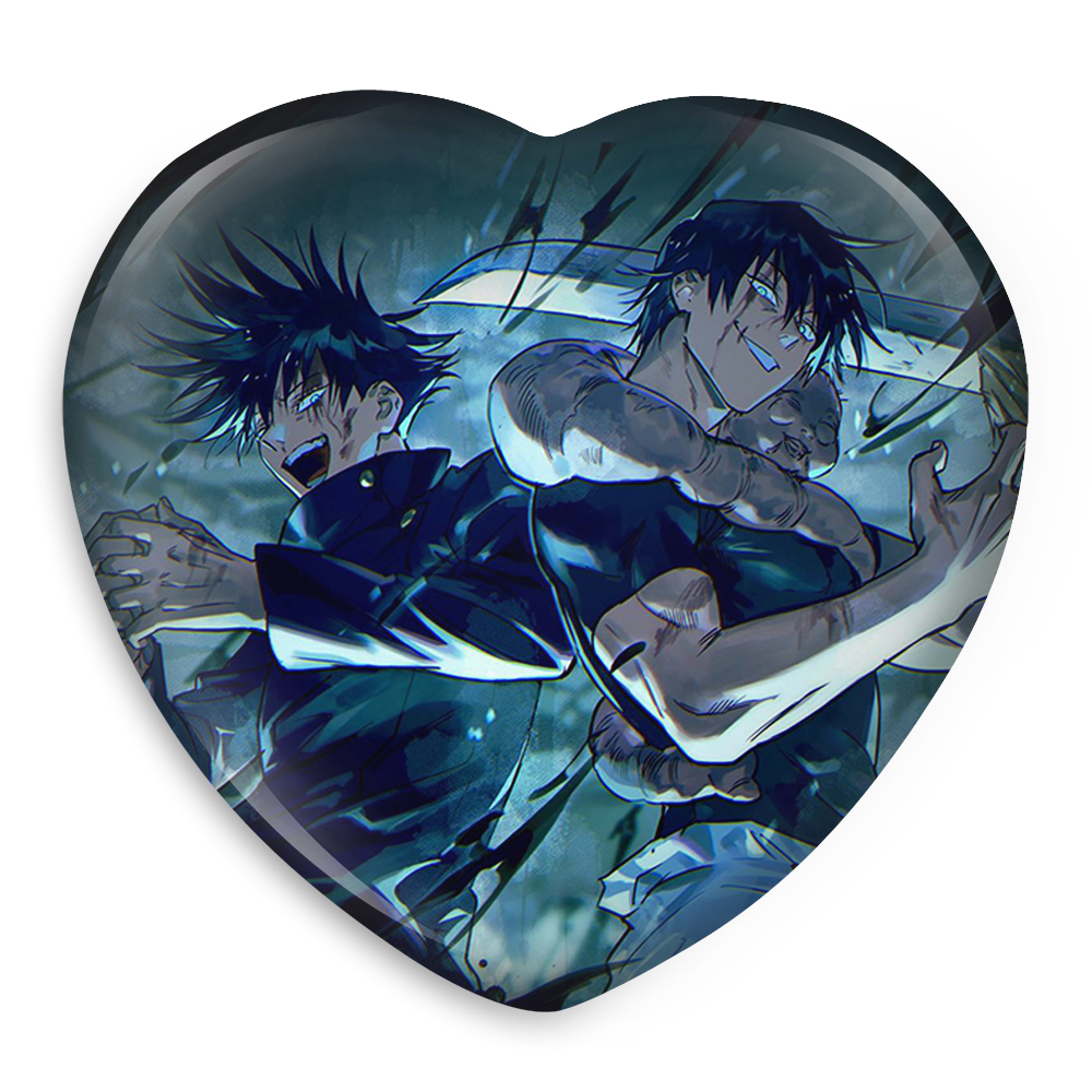 پیکسل خندالو طرح توجی و مگومی انیمه جوجوتسو کایزن مدل قلبی کد 11111