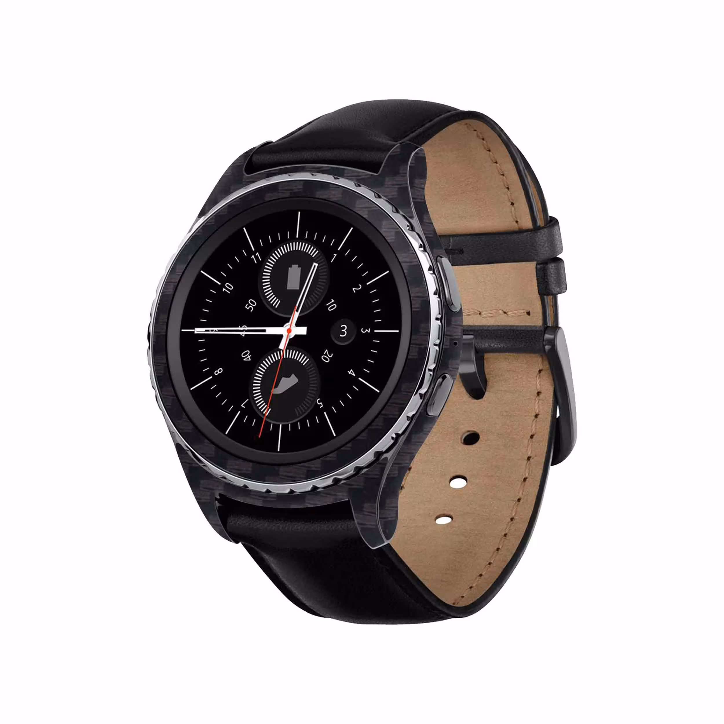 برچسب ماهوت طرح Carbon-Fiber مناسب برای ساعت هوشمند سامسونگ Galaxy Gear S2 Classic