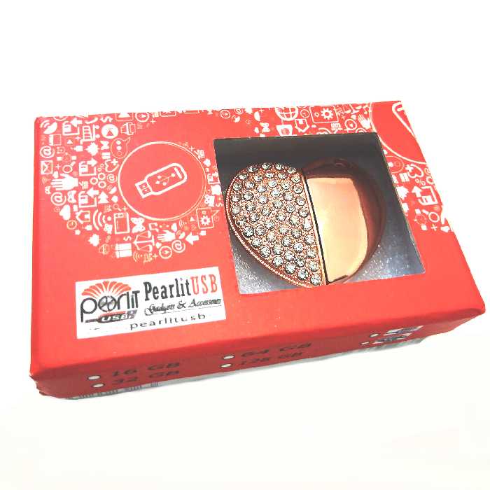 فلش مموری پرلیت یو اس بی طرح قلب مدل UJ-06-U.3 ظرفیت 64 گیگابایت