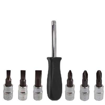 مجموعه 7 عددی پیچ گوشتی بکسی و سری پیچگوشتی  مدل DR-3001 سایز 1.4 میلی متر