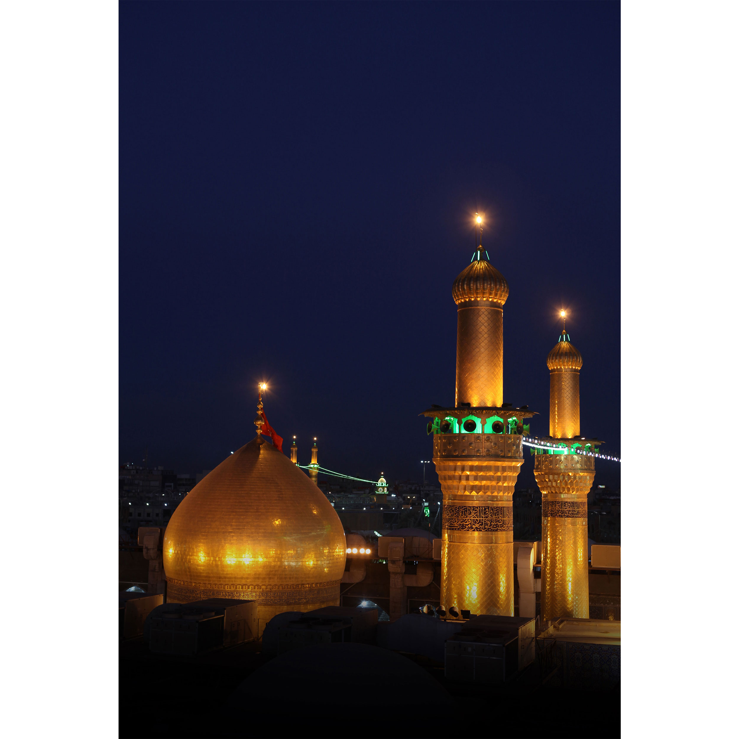 تابلو شاسی طرح حرم امام حسین و حضرت عباس مدل T2437