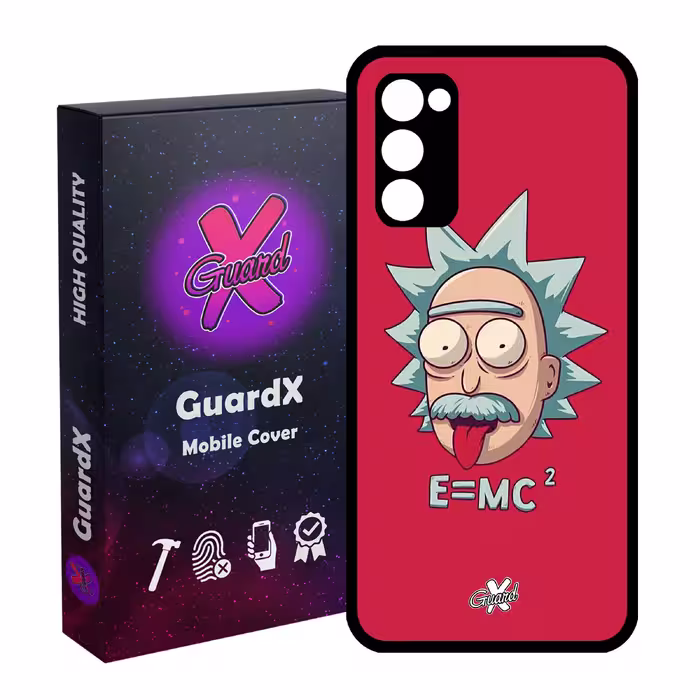 کاور گارد ایکس طرح Rick and Morty مدل Glass10046 مناسب برای گوشی موبایل سامسونگ Galaxy S20 FE