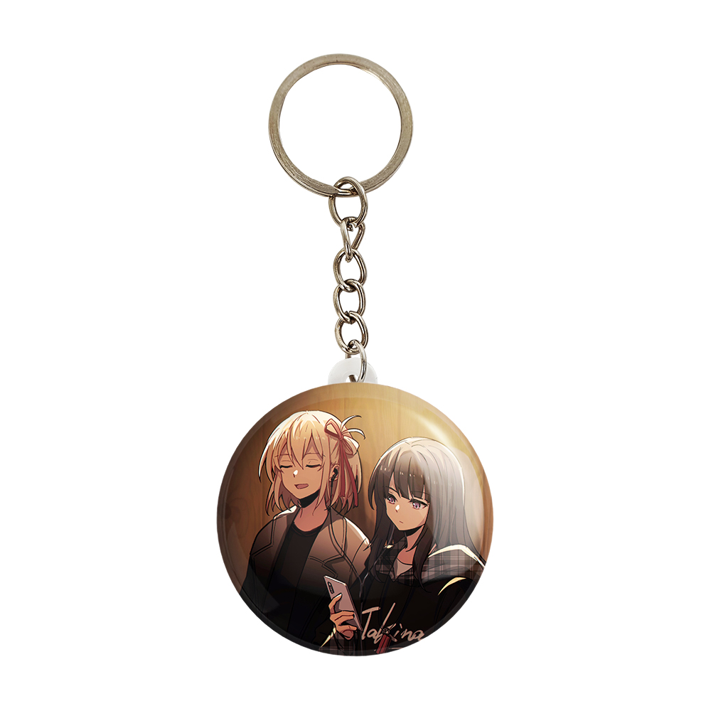 جاکلیدی خندالو مدل تاکینا و چیساتو انیمه لیکوریس ریکویل Lycoris Recoil کد 22987