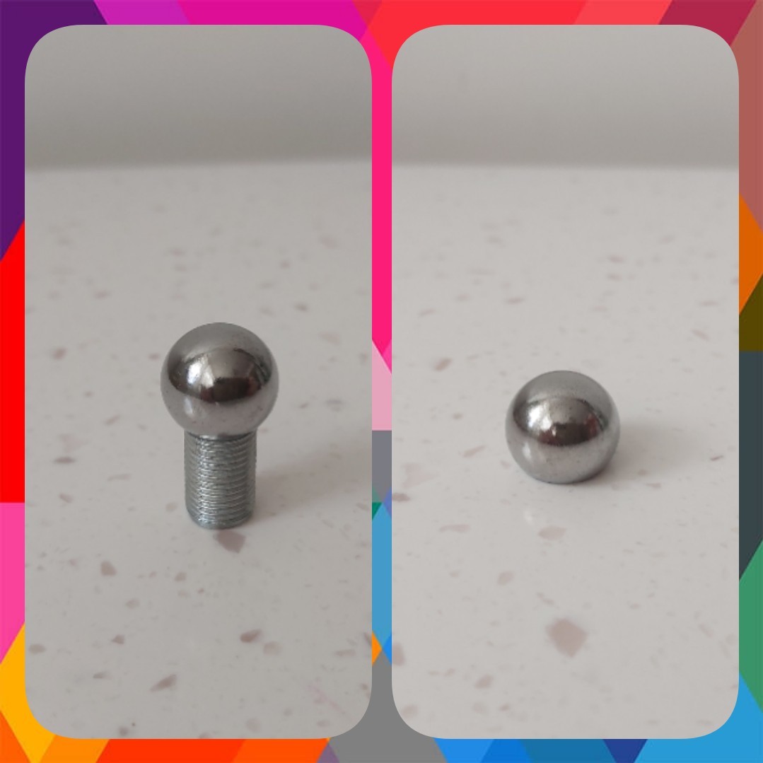 ته بست گرد نقره ای لوازم لوستر