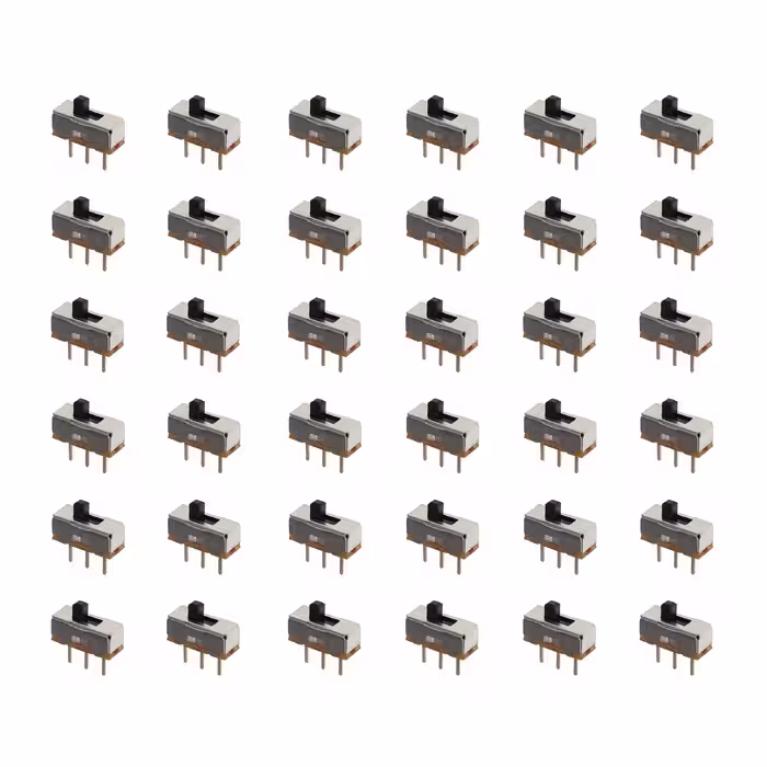 کلید کشویی مینیاتوری دو حالته مدل KM-KV01D بسته 36 عددی