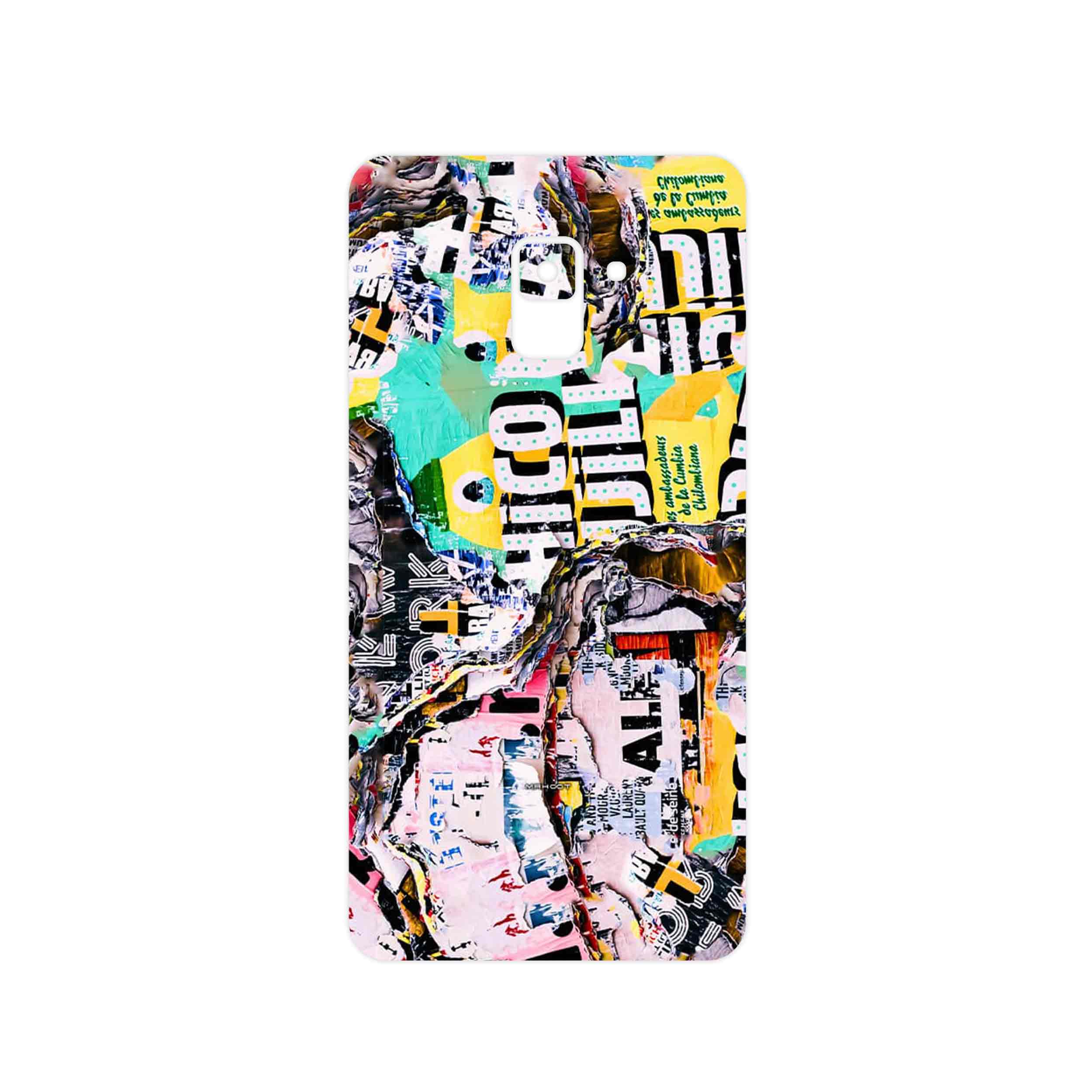 برچسب پوششی ماهوت مدل Collage of Teared Paper مناسب برای گوشی موبایل سامسونگ Galaxy A8 Plus 2018