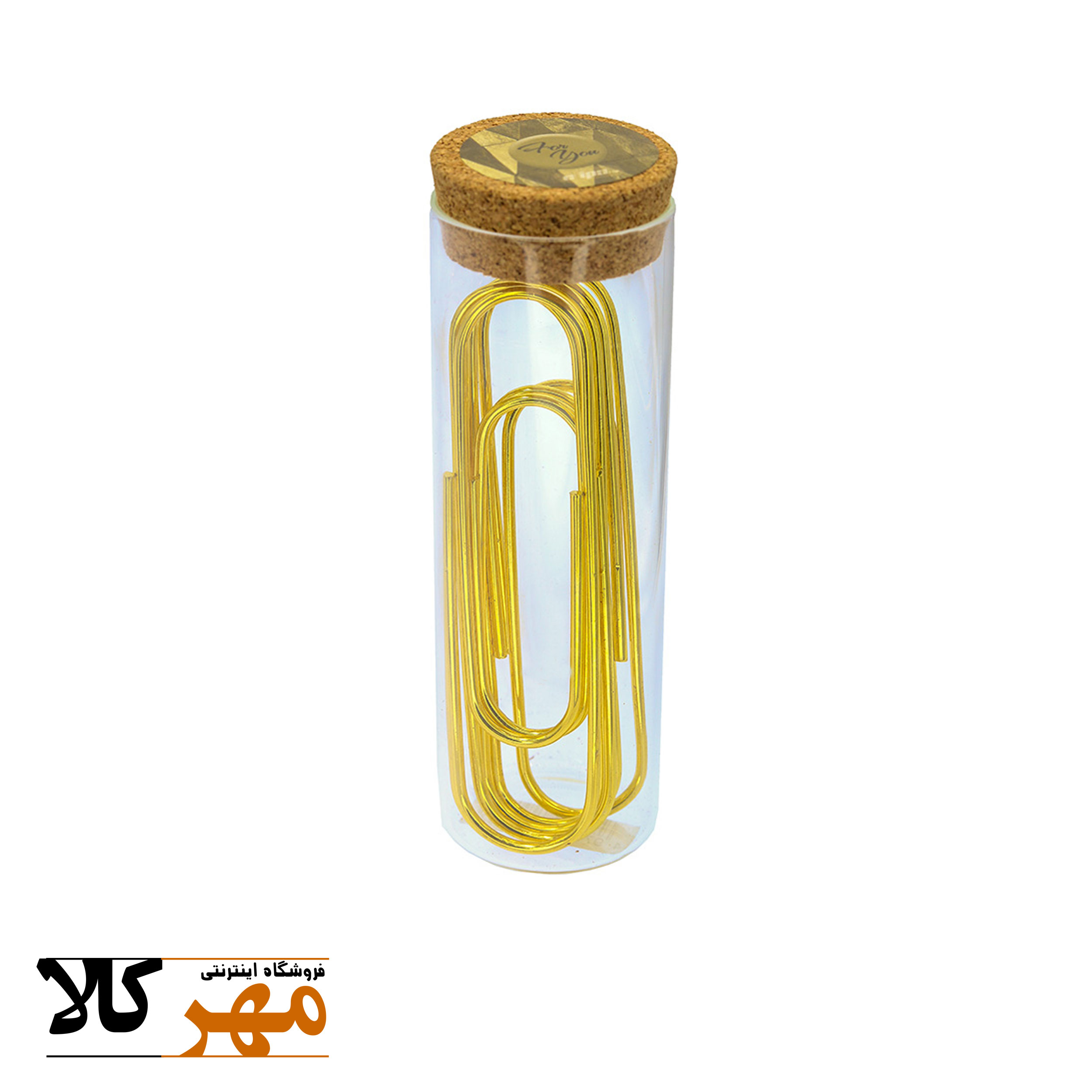 پیرکس clips 50 mm 20 عددی طلایی